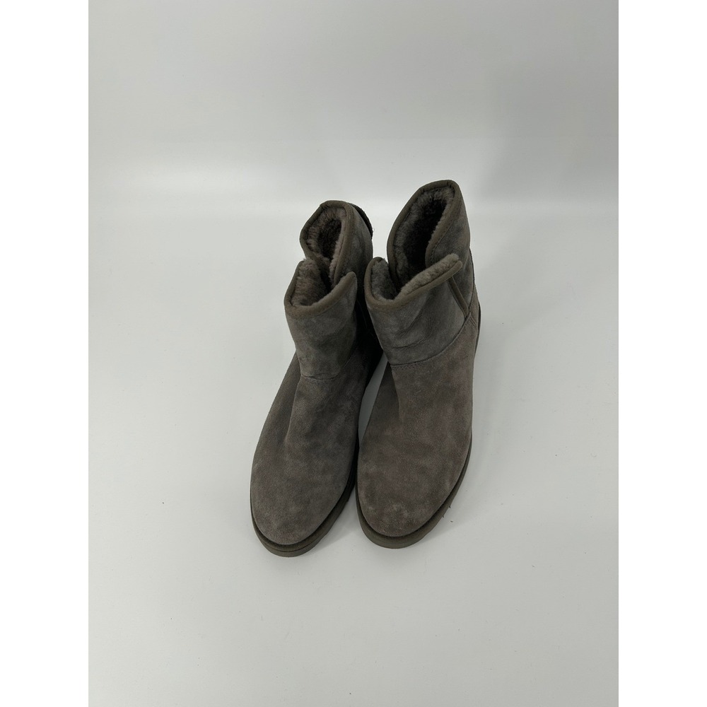 UGG Australia Classic Unlined Mini Grey Suede Shearling Boots 1012497 Womens 10